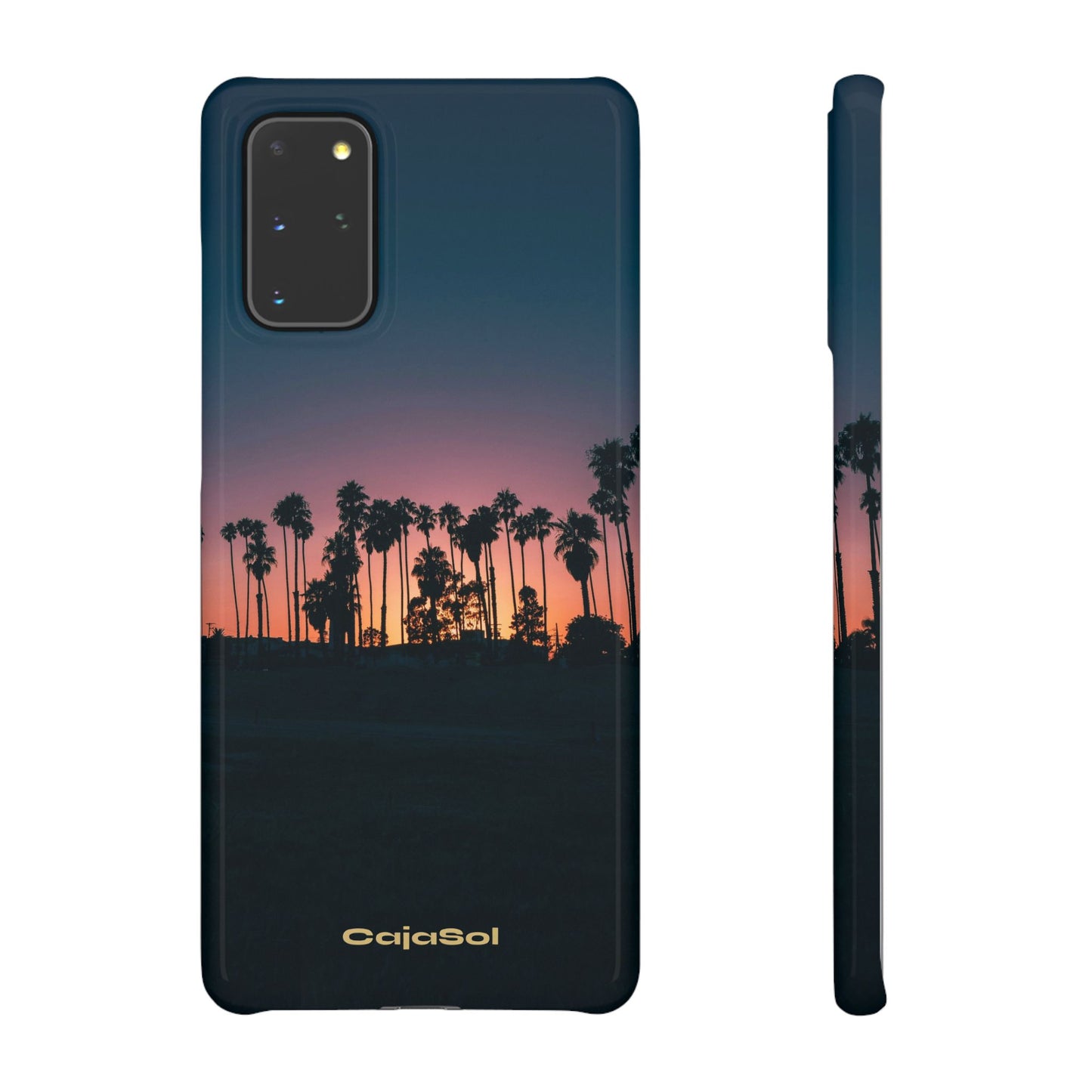 Tropical Sunset Cajasol - Vibrant Palm Tree