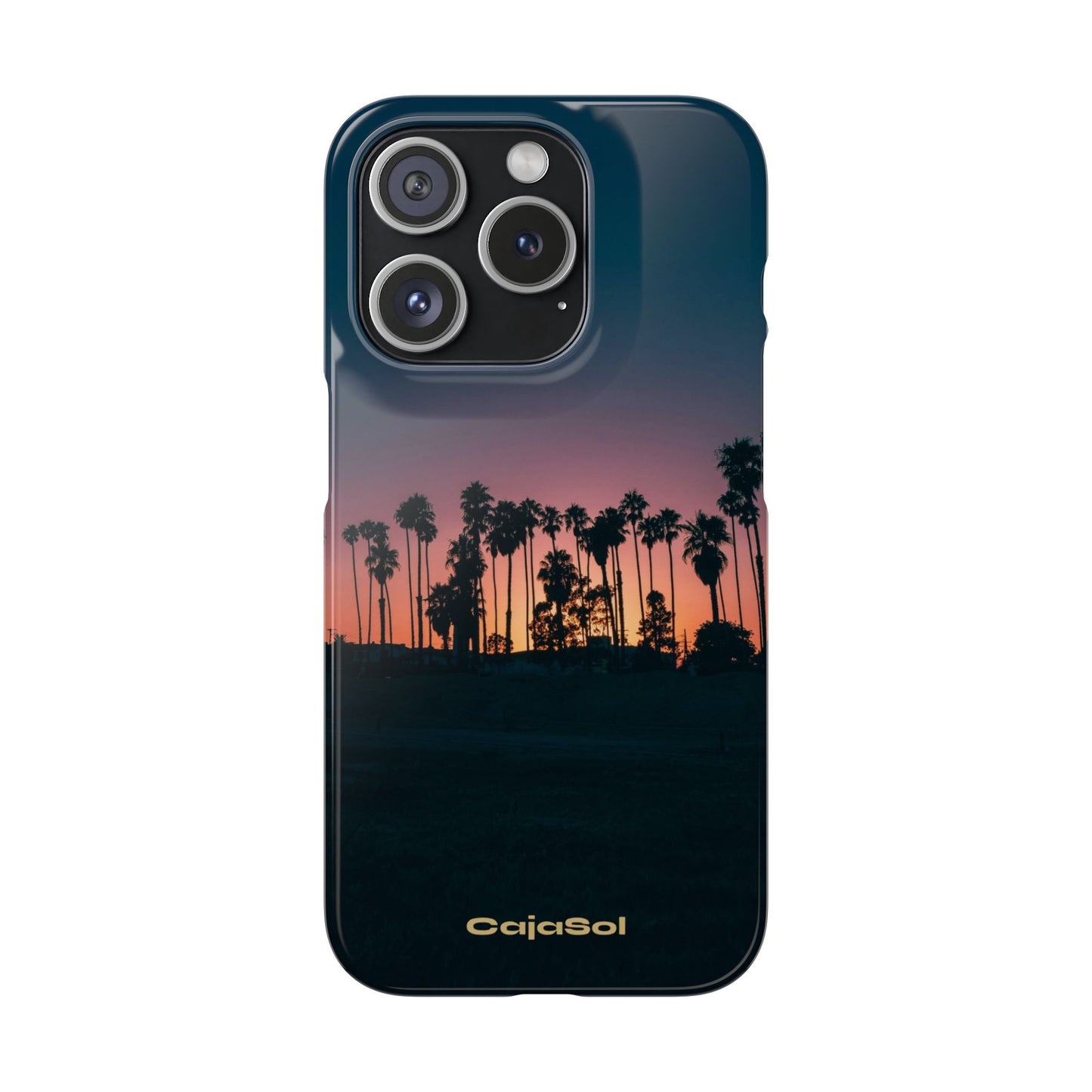 Tropical Sunset Cajasol - Vibrant Palm Tree